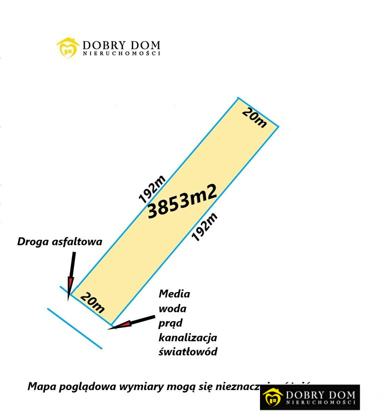 *KOPLANY**DZIAŁKA BUDOWLANA**3853m2*WZ