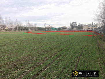 Działka 1051m2 Ciechanowiec — zdjęcie od frontu