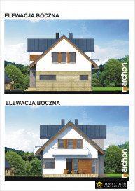 Dom 51m2 Olszewo — zdjęcie od frontu