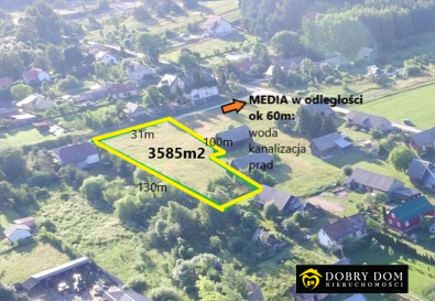 Działka 3585m2 Studzianki — widok główny