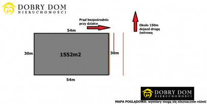 Działka 1552m2 Klimki — widok główny