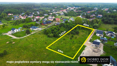 Działka 5971m2 Ignatki — zdjęcie od frontu