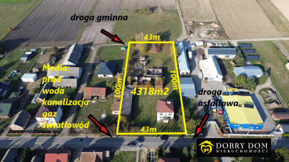 Działka 4318m2 Turośń Kościelna — widok główny