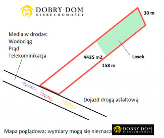 Działka 4435m2 Remieńkiń — widok główny