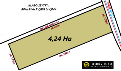 Działka 42400m2 Siemiony — widok główny