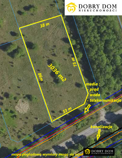Tania działka w gminie Turośl Kościelna 3036m2