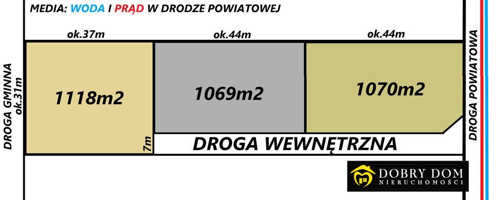 *3 działki w Topilcu *