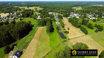 Działka 9727m2 Hermanówka — zdjęcie od frontu