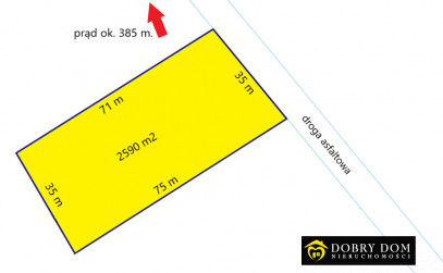 Działka 2590m2 Białobrzeskie — widok główny