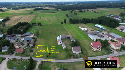 Działka 1200m2 Borsukówka — widok główny