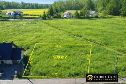 Działka 900m2 Hryniewicze — zdjęcie od frontu
