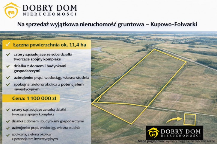 Działka Sprzedaż Kupowo-Folwark 1