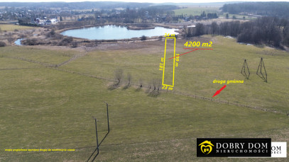 Działka 4200m2 Krynki — zdjęcie od frontu