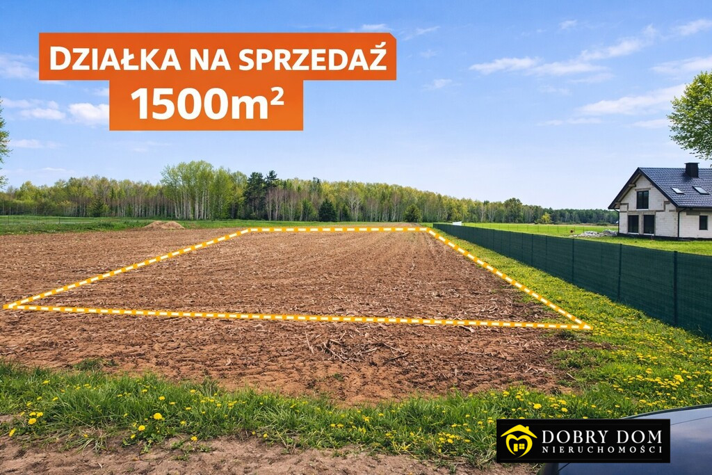 Działka w Borsukówce 1500 m2