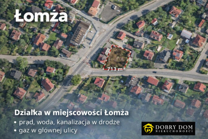 Działka 713m2 Łomża — widok główny