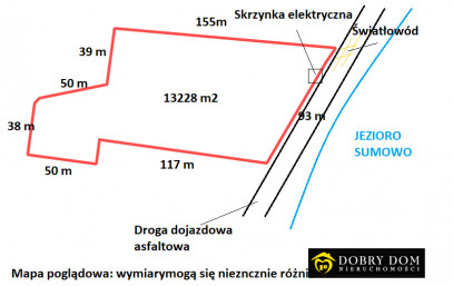 Działka 13228m2 Bakałarzewo - zdjęcie od frontu