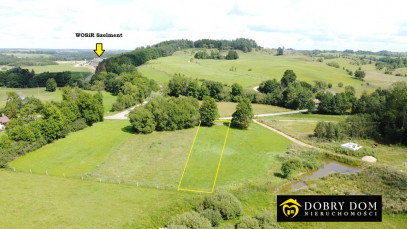 Działka 1518m2 Leszczewo — zdjęcie od frontu