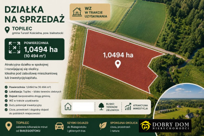 Działka 10494m2 Topilec — widok główny