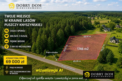 Działka 1746m2 Gorbacze — widok główny