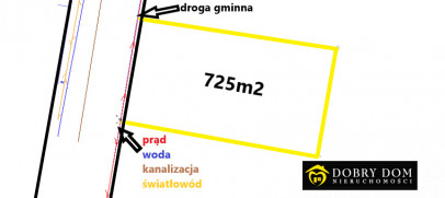 Działka 725m2 Suchowola — zdjęcie od frontu