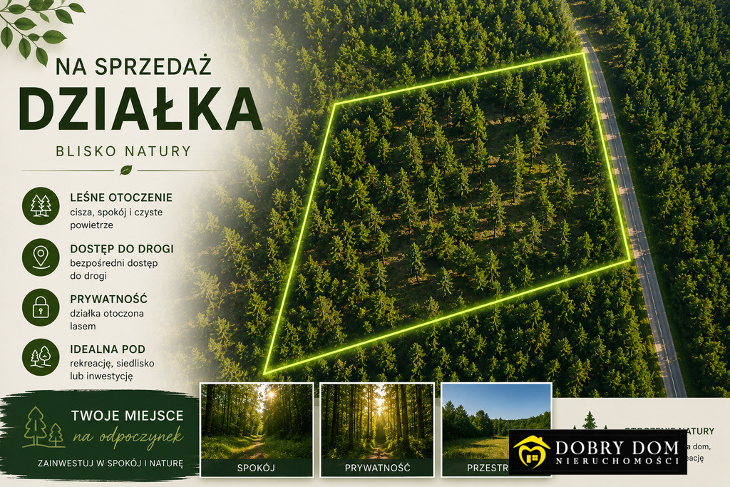 Na sprzedaż działka – Łazy Małe, gm. Tykocin