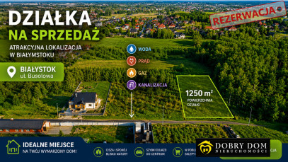 Działka 1250m2 Białystok — widok główny