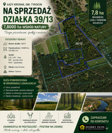 Działka 780000m2 Łazy Małe — widok główny