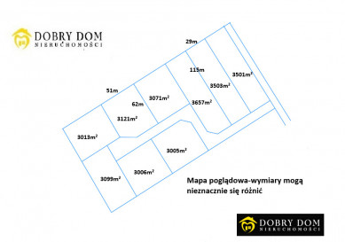 Działka 3000m2 Przebród — zdjęcie od frontu