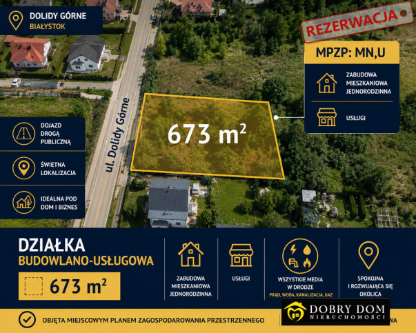Działka Sprzedaż Białystok Dojlidy Górne 1