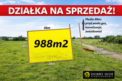 Działka 988m2 Białystok — widok główny