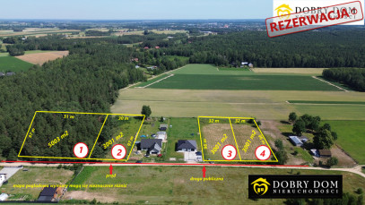 Działka 3001m2 Zaczerlany — widok główny