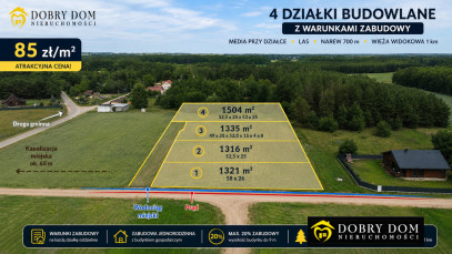 Działka 1321m2 Góra — widok główny
