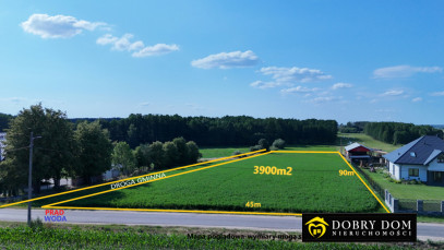 Działka 3900m2 Saniki — widok główny