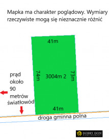 Działka 3003m2 Złotoria — zdjęcie od frontu