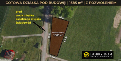 Działka 1385m2 Wólka — widok główny