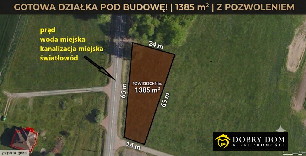 Działka budowlana – Wólka - pozwolenie na budowę