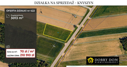 Działka 3013m2 Knyszyn — widok główny