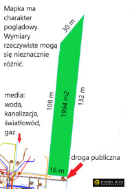 Działka 1994m2 Porosły — zdjęcie od frontu