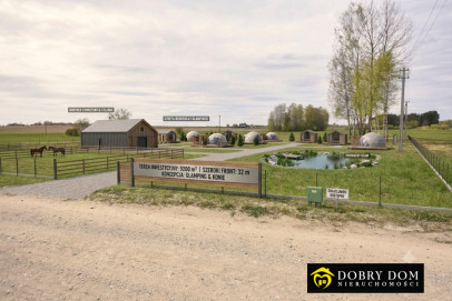 Działka 9200m2 Dobrzyniówka — zdjęcie od frontu