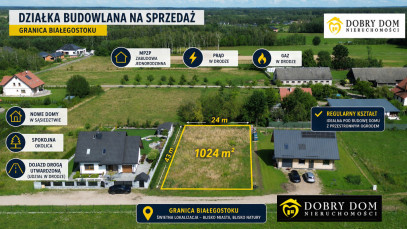 Działka 1024m2 Białystok — widok główny