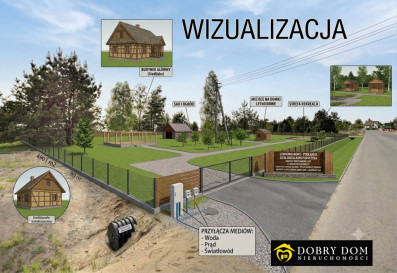 Działka 4901m2 Lewkowo Nowe — zdjęcie od frontu