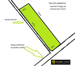 Działka 8510m2 Kuczyn — zdjęcie od frontu