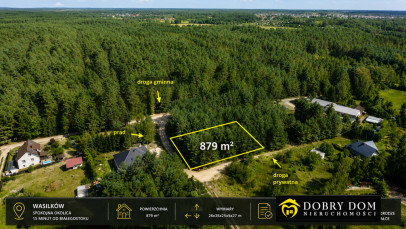 Działka 879m2 Wasilków — widok główny