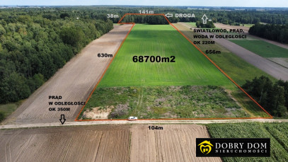Działka 68700m2 Łopuchowo — widok główny