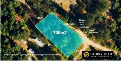 Działka 700m2 Baliki — widok główny