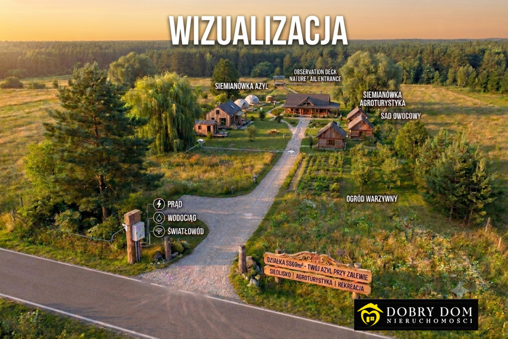 Duża działka 0,58 ha – Siemianówka