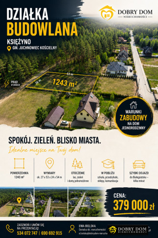Działka Sprzedaż Księżyno 1