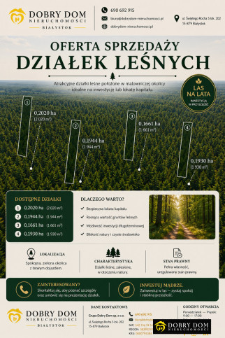 Działka Sprzedaż Poniatowicze 1