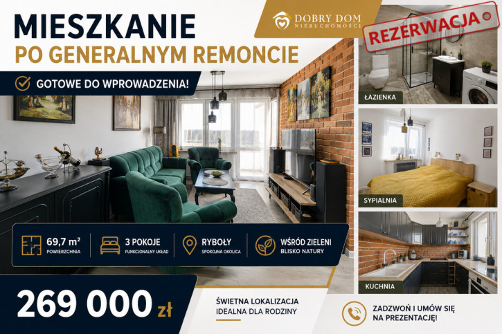 Mieszkanie Sprzedaż Ryboły 1
