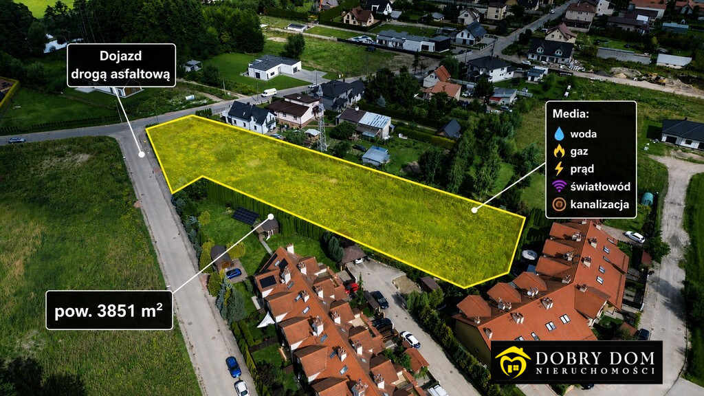 Działka inwestycyjna 3851 m² | MPZP | Zaścianki&hellip;